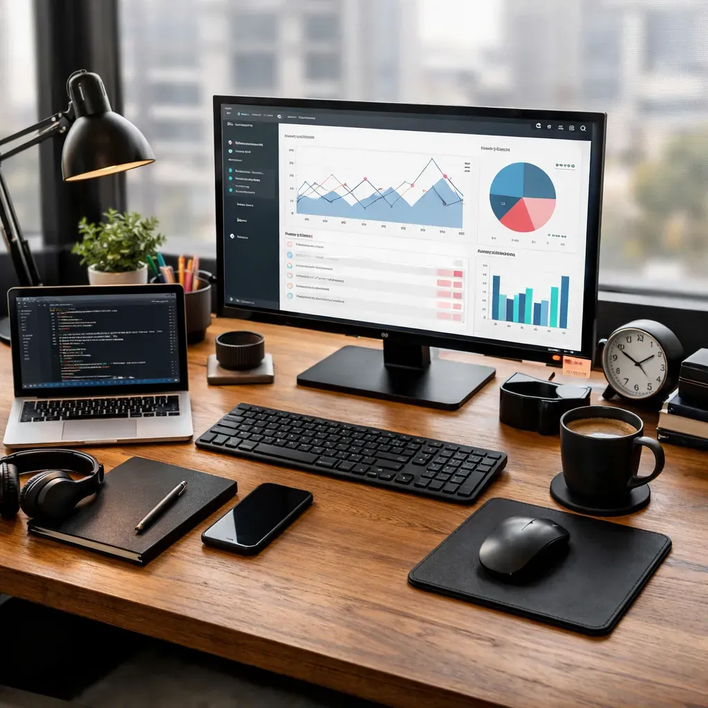 Professional workspace arrangement