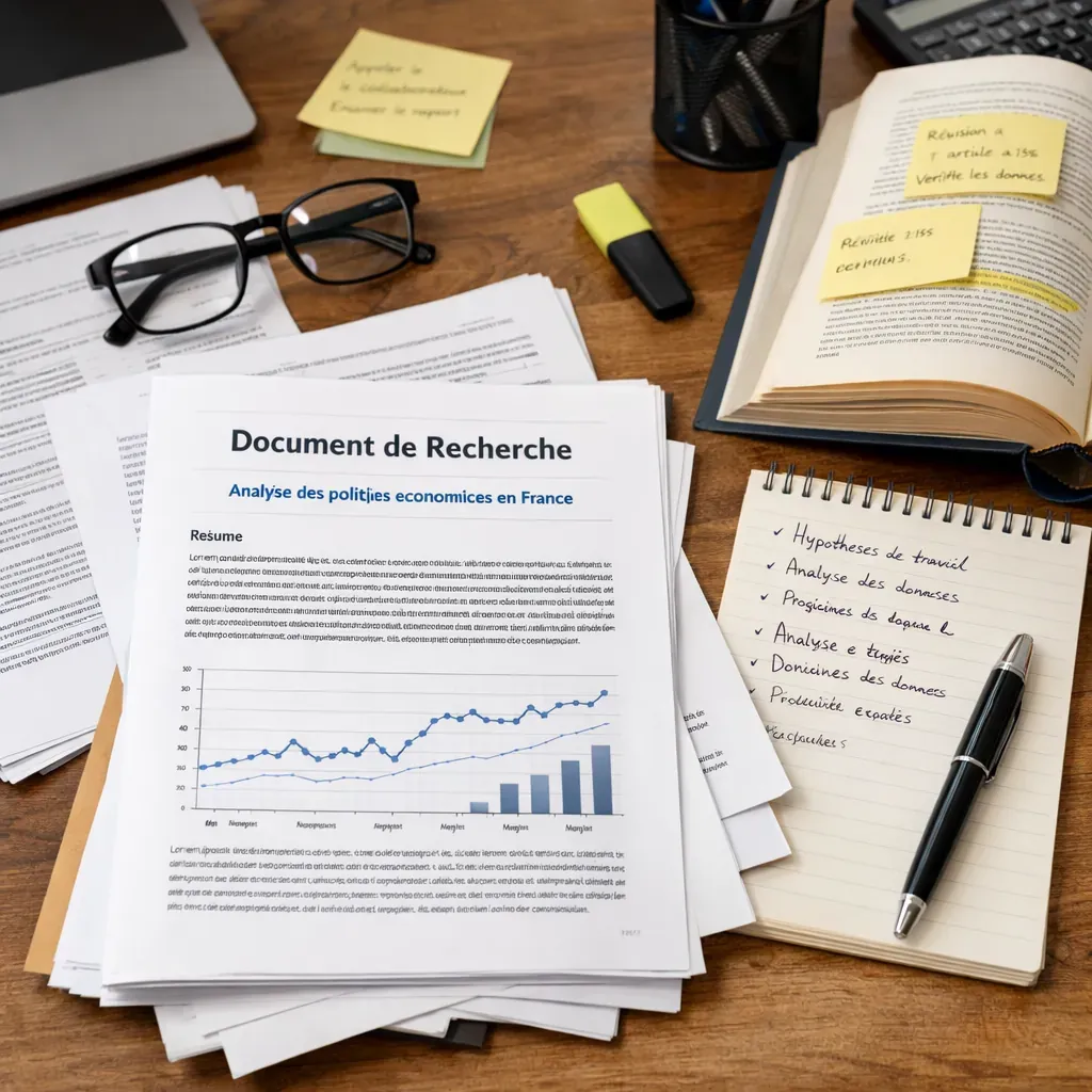 Open notebook on desk