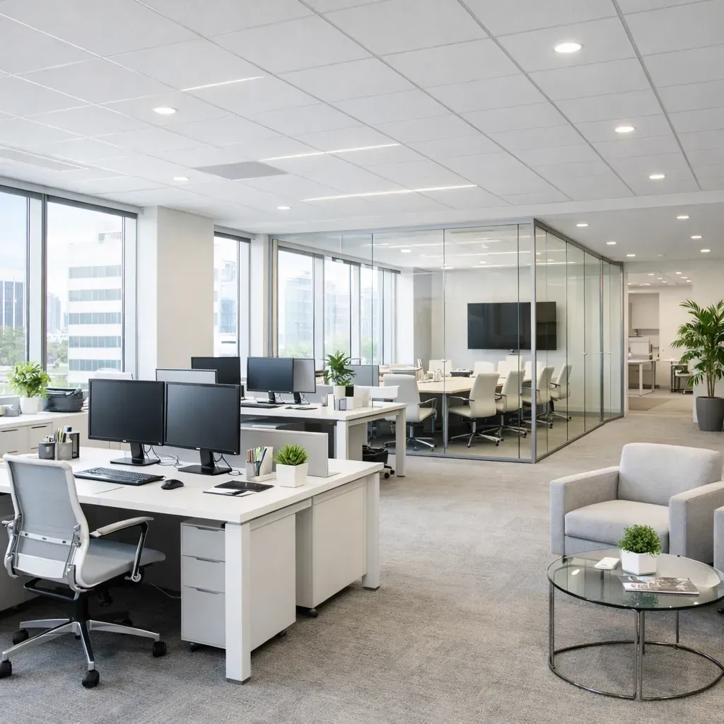 Pristine bright corporate office environment