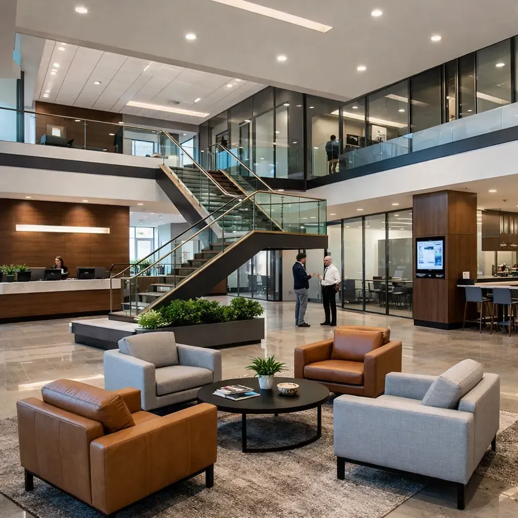 Modern corporate facility interior