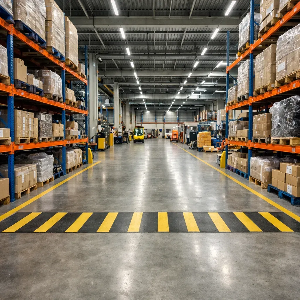 Industrial warehouse floor