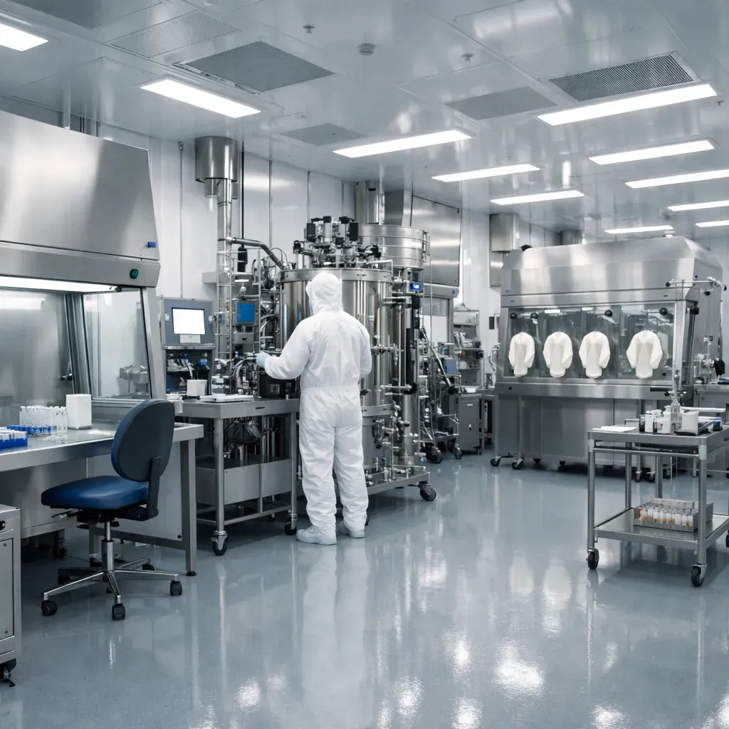 Sterile industrial laboratory environment