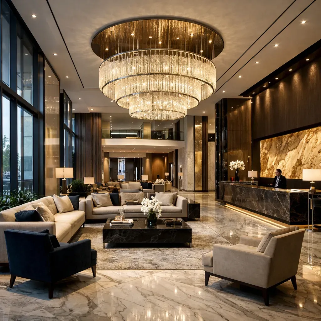 High-end luxury corporate lobby