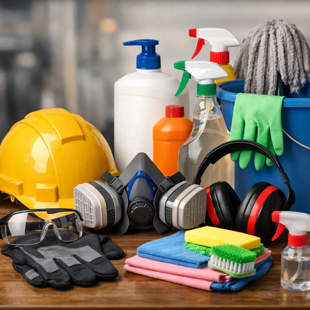 Protective equipment and cleaning gear