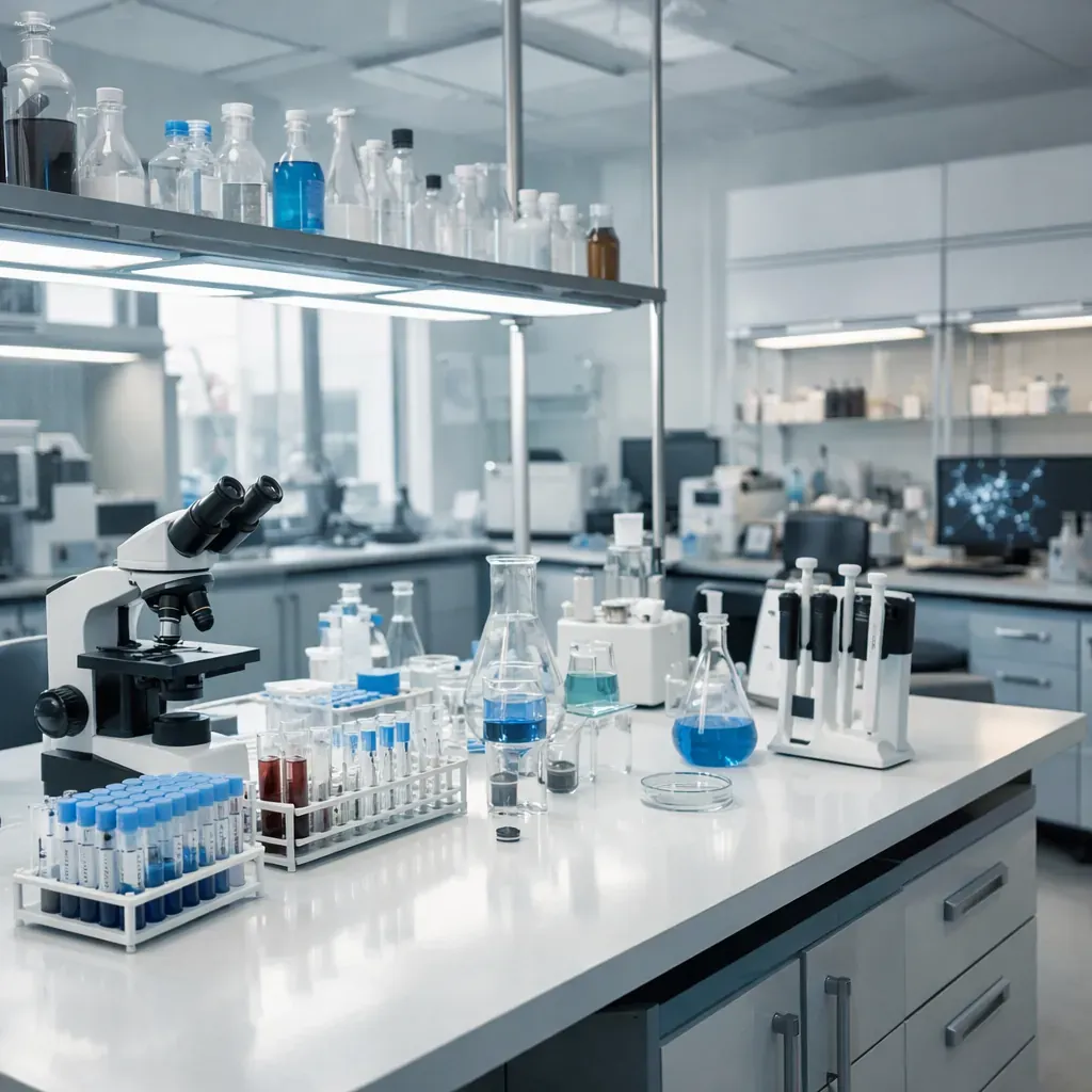 Clean modern laboratory environment