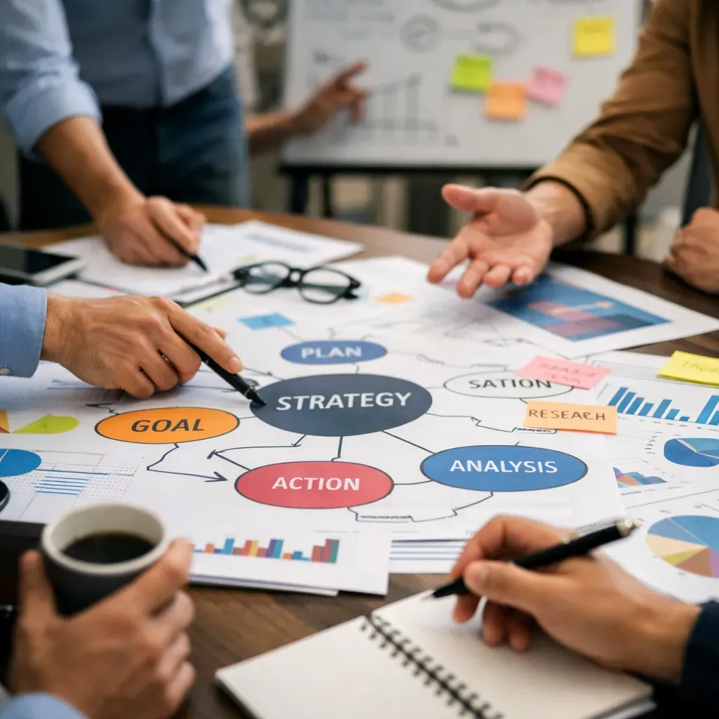 Team strategy meeting abstract