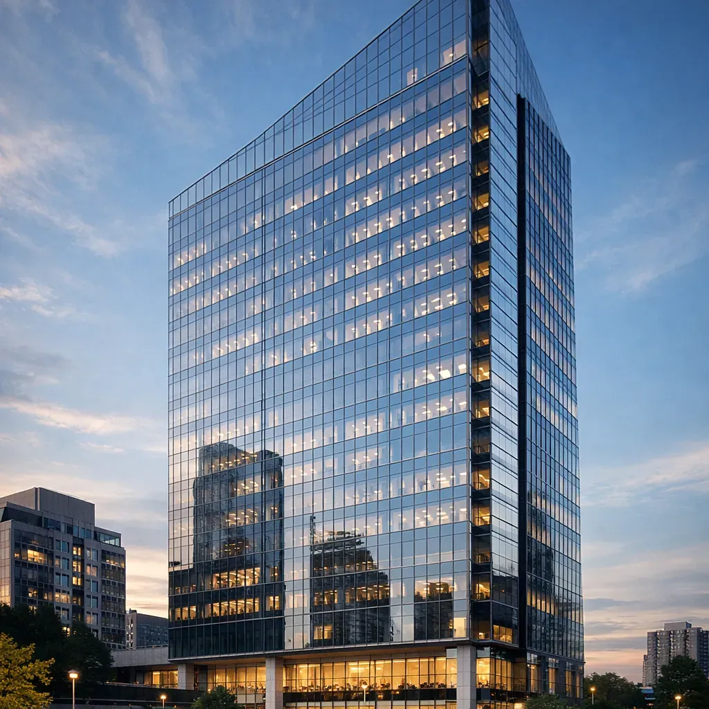 Modern office tower exterior