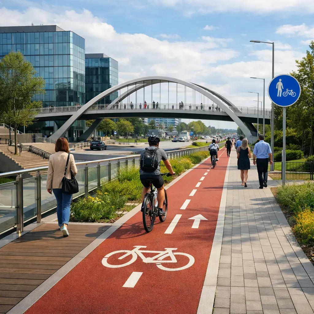 Modern pedestrian infrastructure