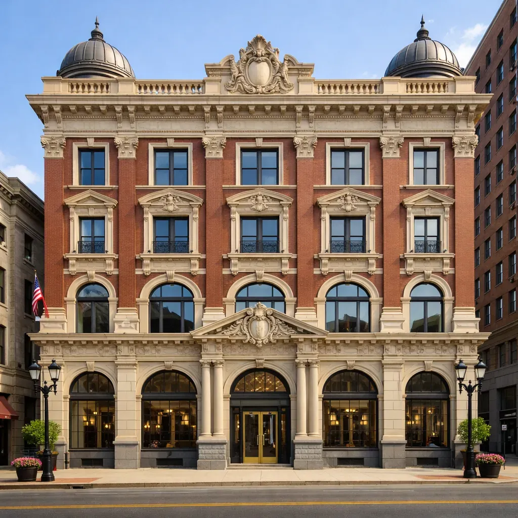 Restored historic building exterior