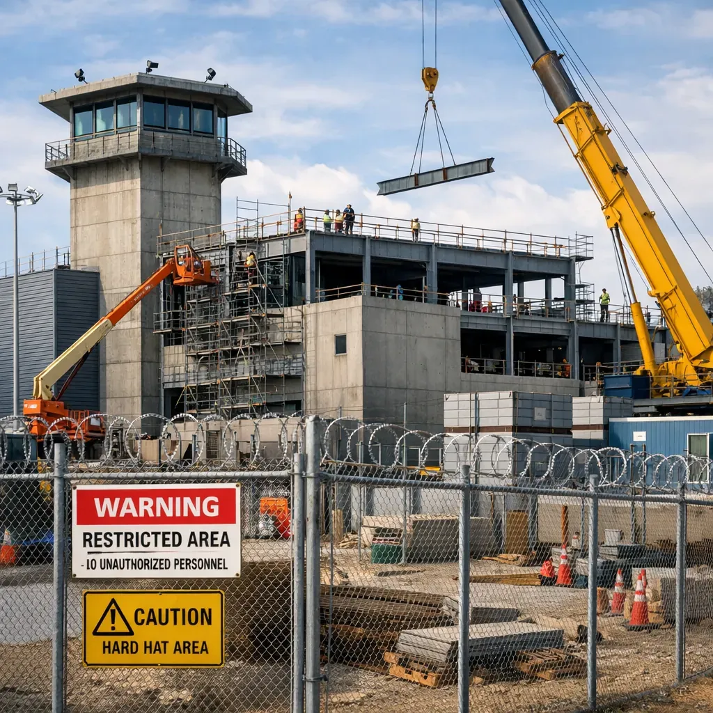 Secure facility building construction