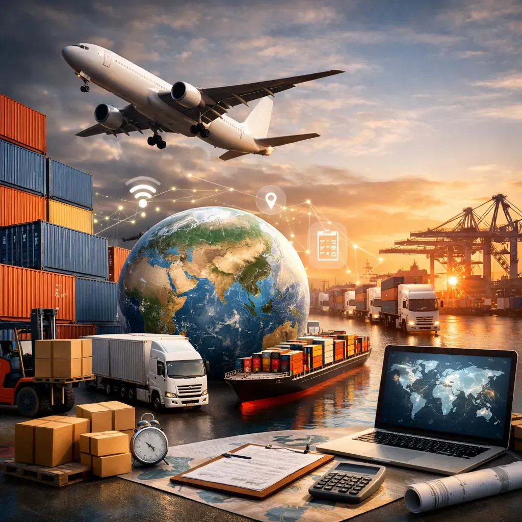Abstract logistics and cargo representation