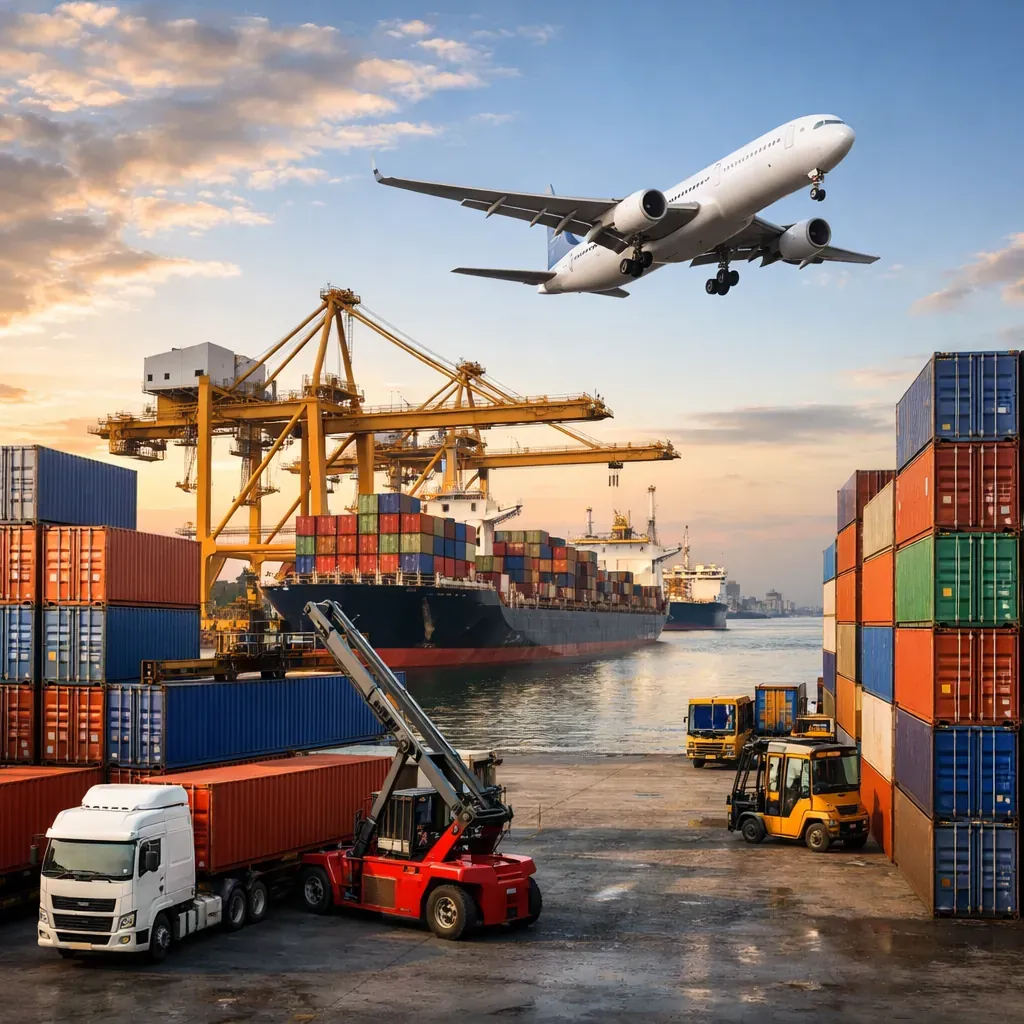 Global logistics and shipping containers