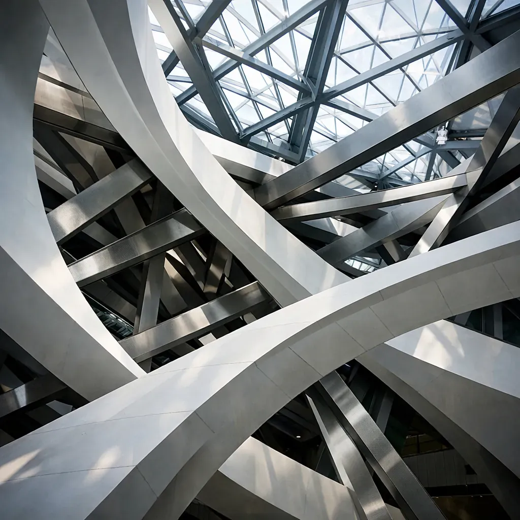 Abstract architectural structural concept