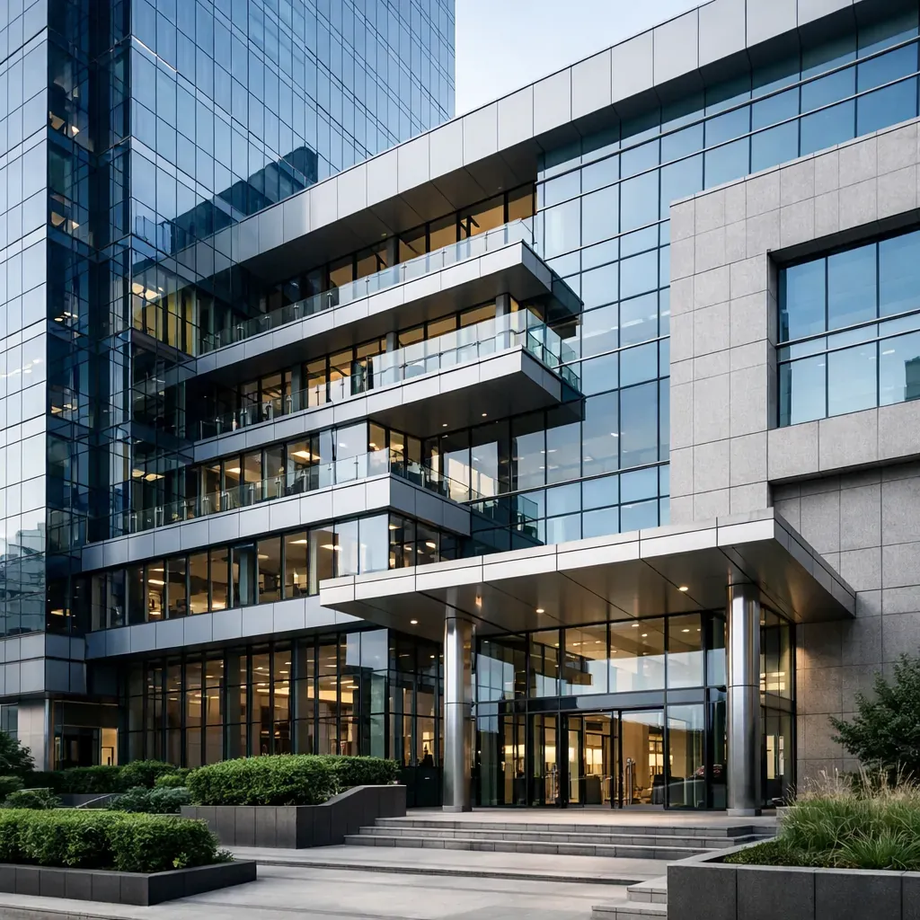 Modern corporate building facade representing enterprise structure