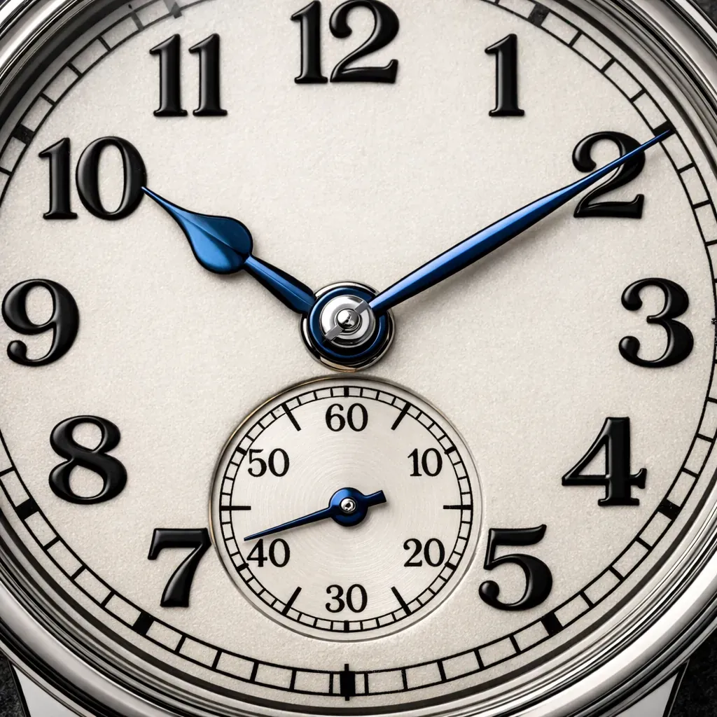 Restored classic watch dial and hands