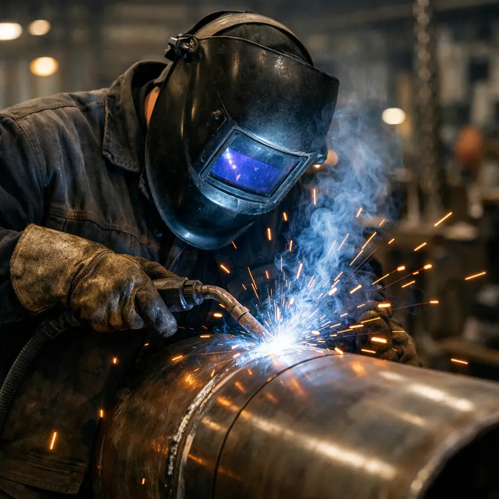 Industrial welding process