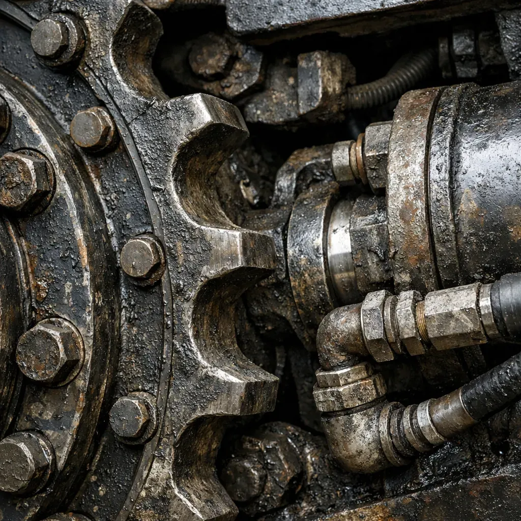 Heavy metal machinery detail