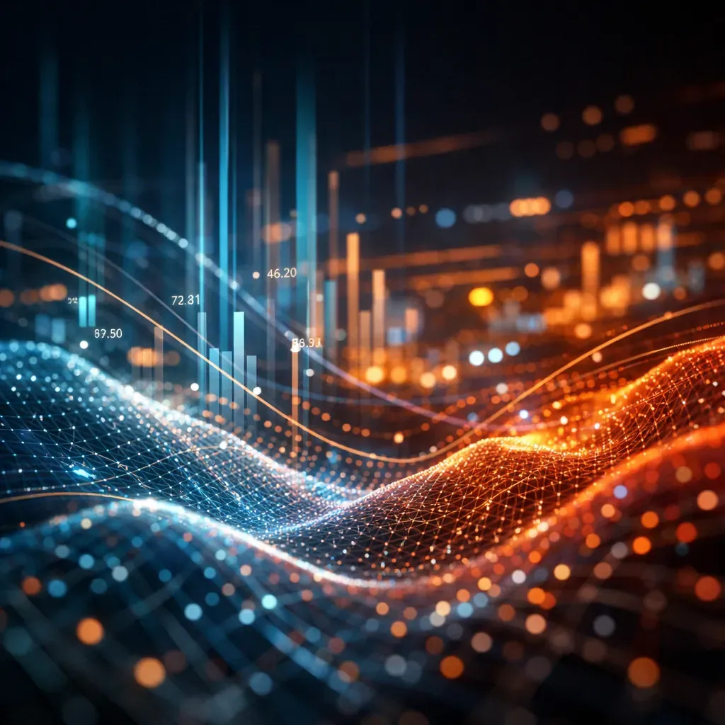 Abstract digital design visualization