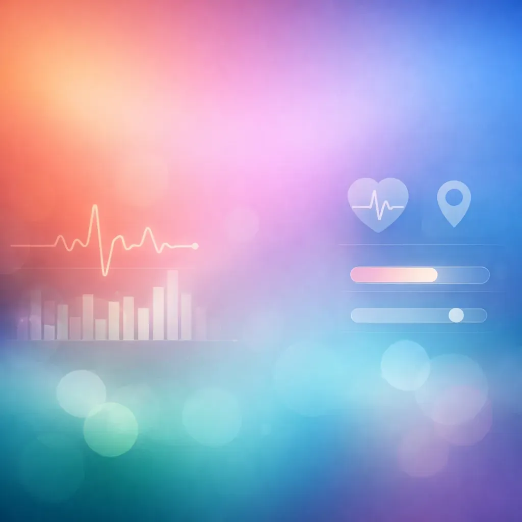 Abstract gradient background representing UI health app concepts