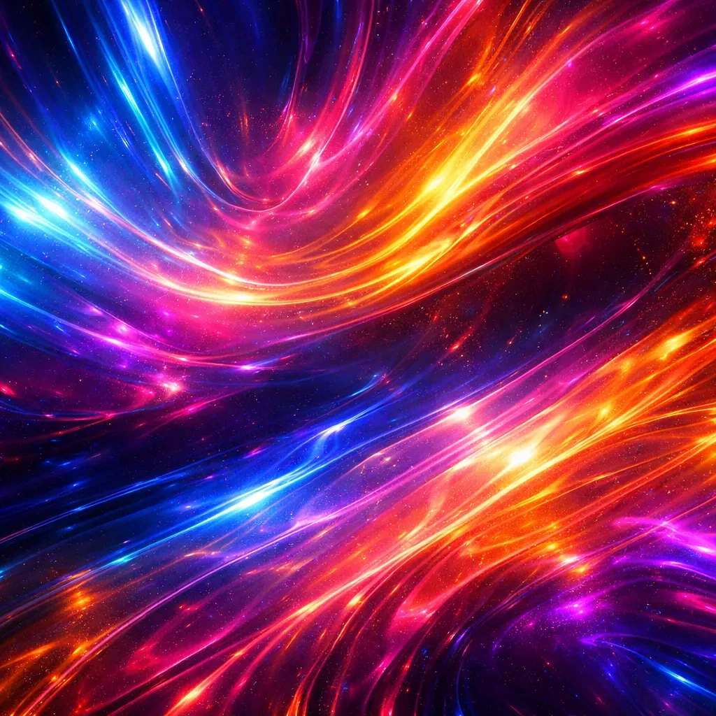 Abstract neon digital art texture