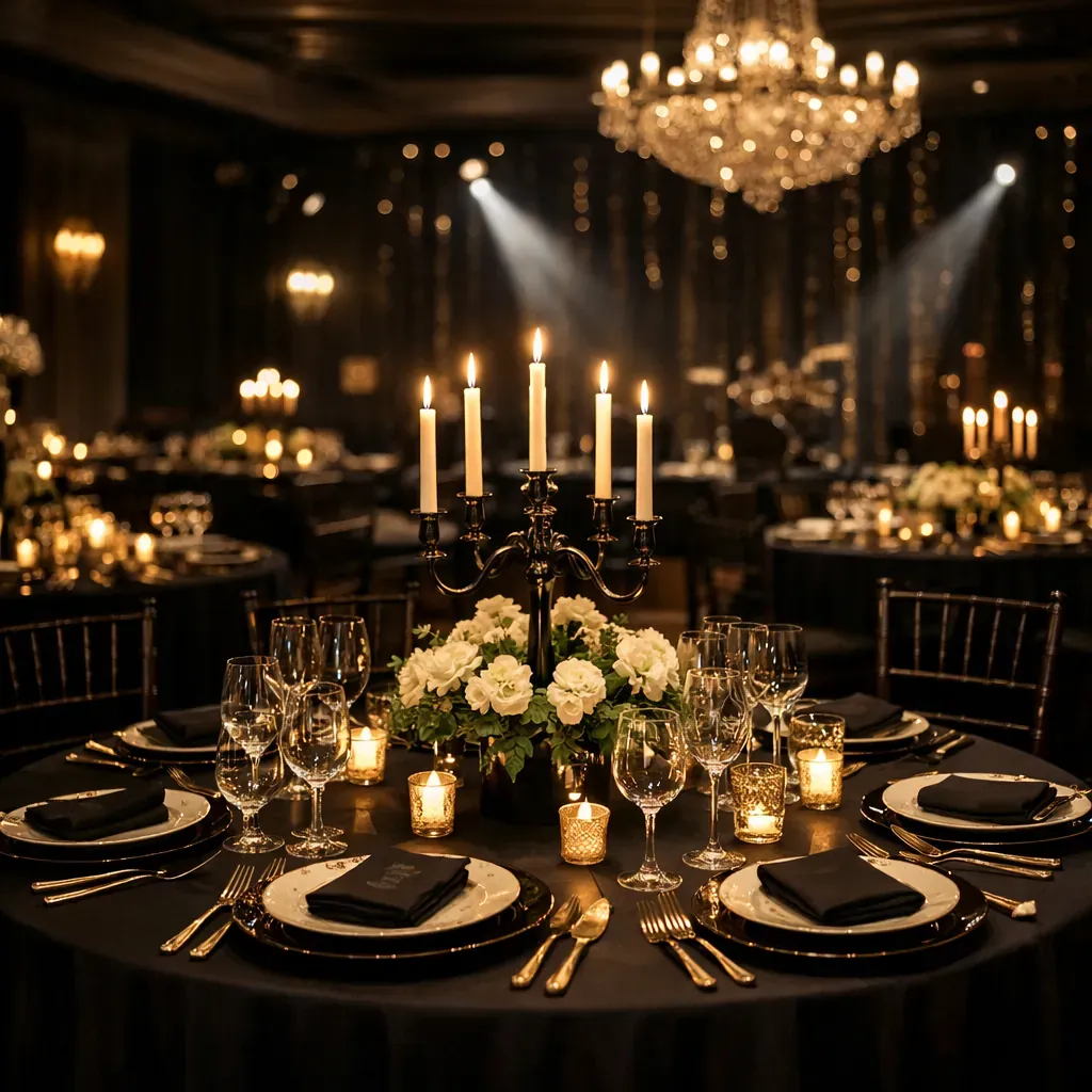 Elegant corporate gala setup