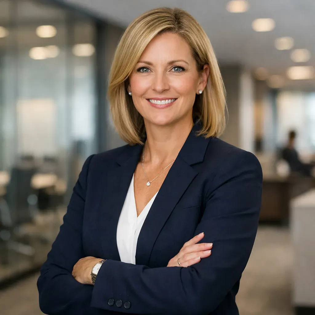 Professional portrait in corporate setting
