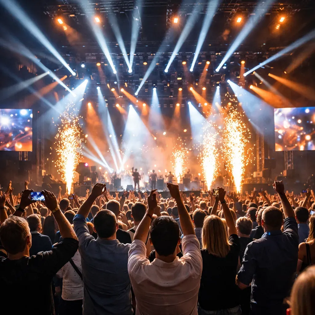 Dynamic crowd at an immersive brand activation event