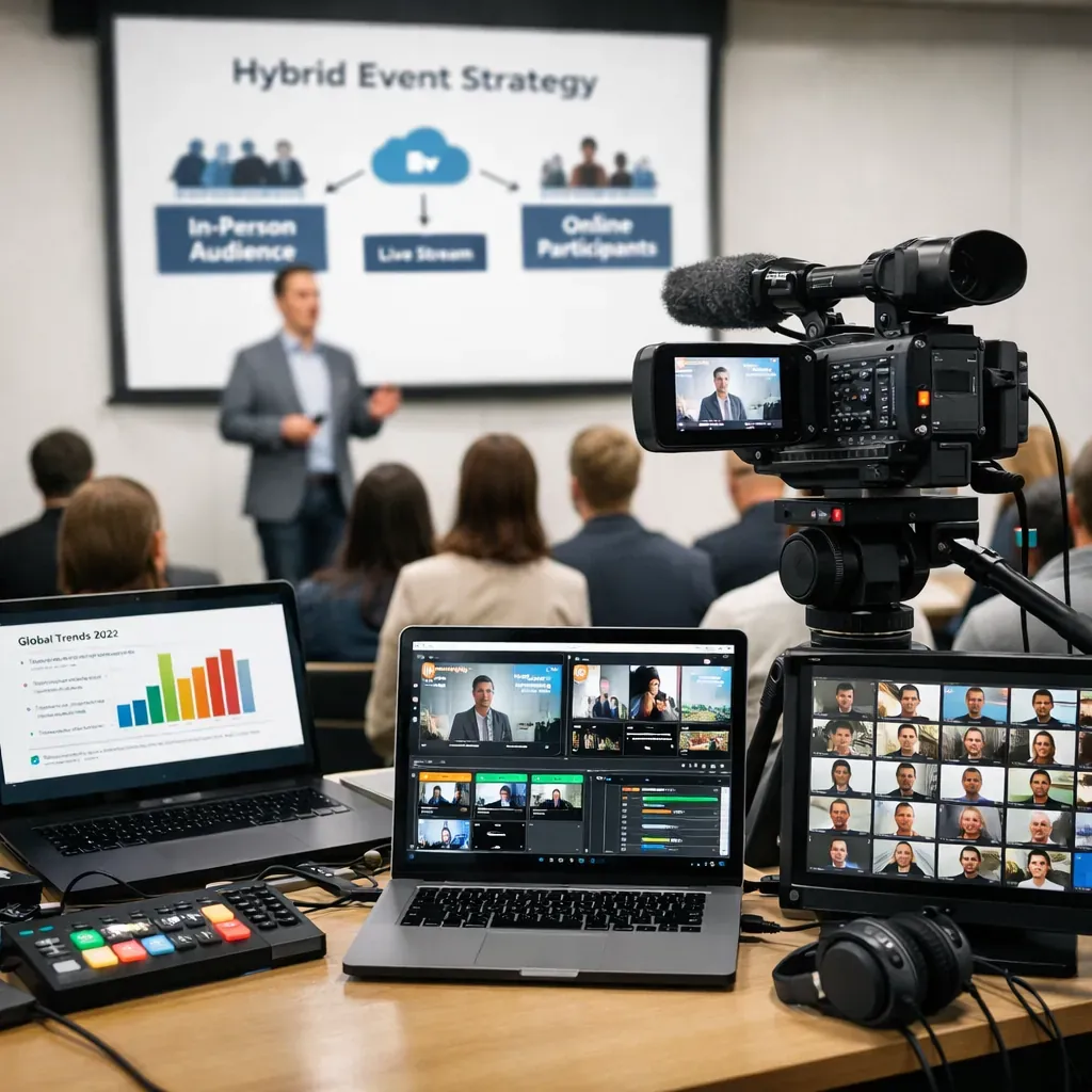 Hybrid event camera setup