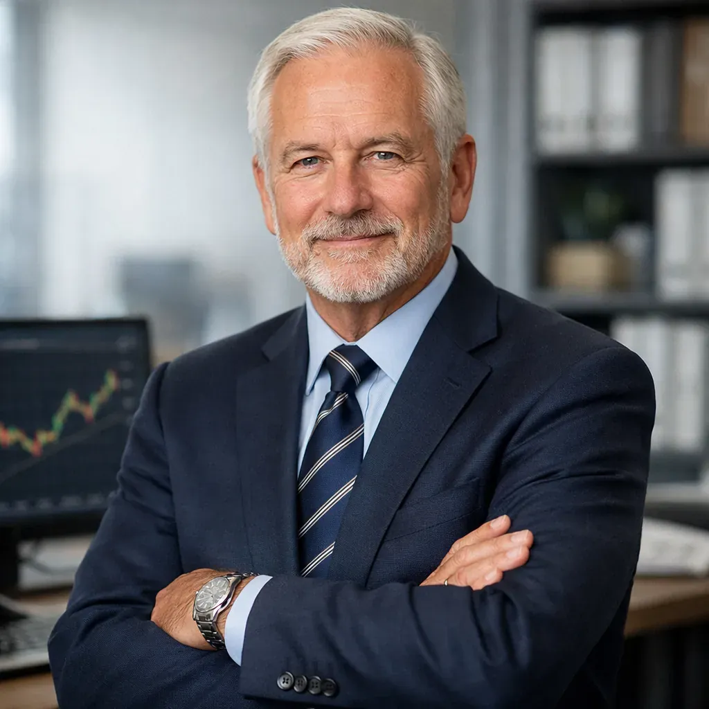 Senior financial advisor portrait
