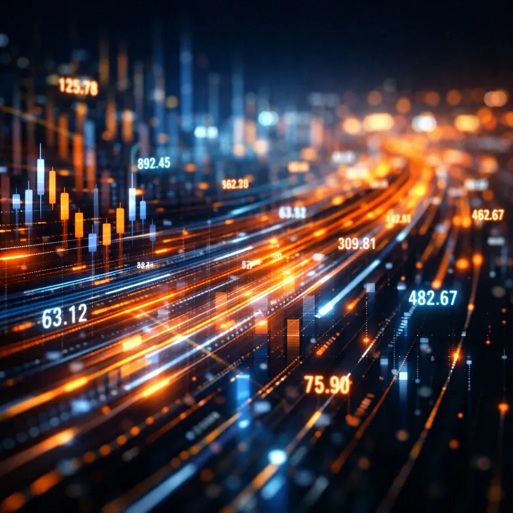 Abstract rendering of financial data streams