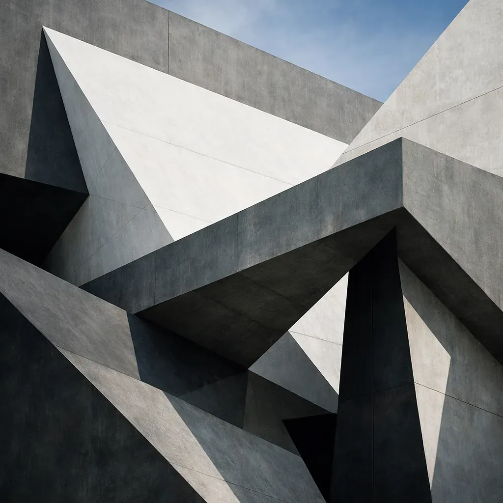 Abstract architectural geometric shape