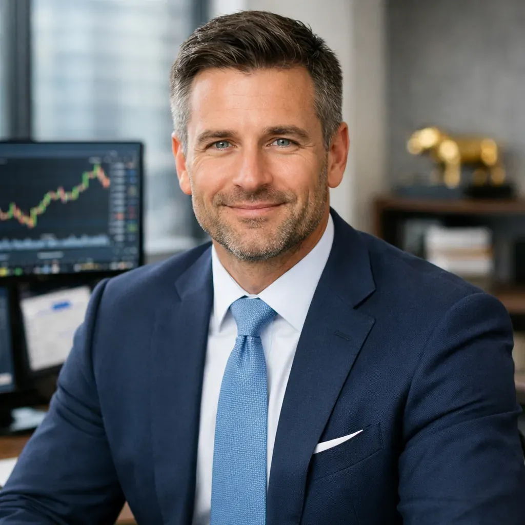 Professional portrait of financial consultant