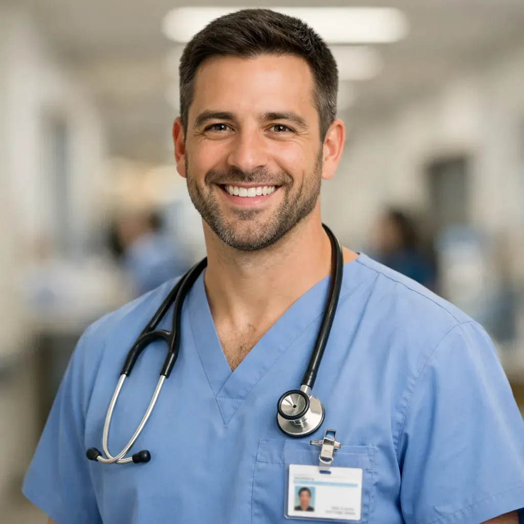 Generic portrait of a smiling healthcare professional