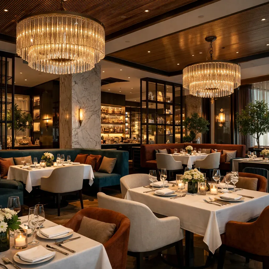 High-end restaurant interior design