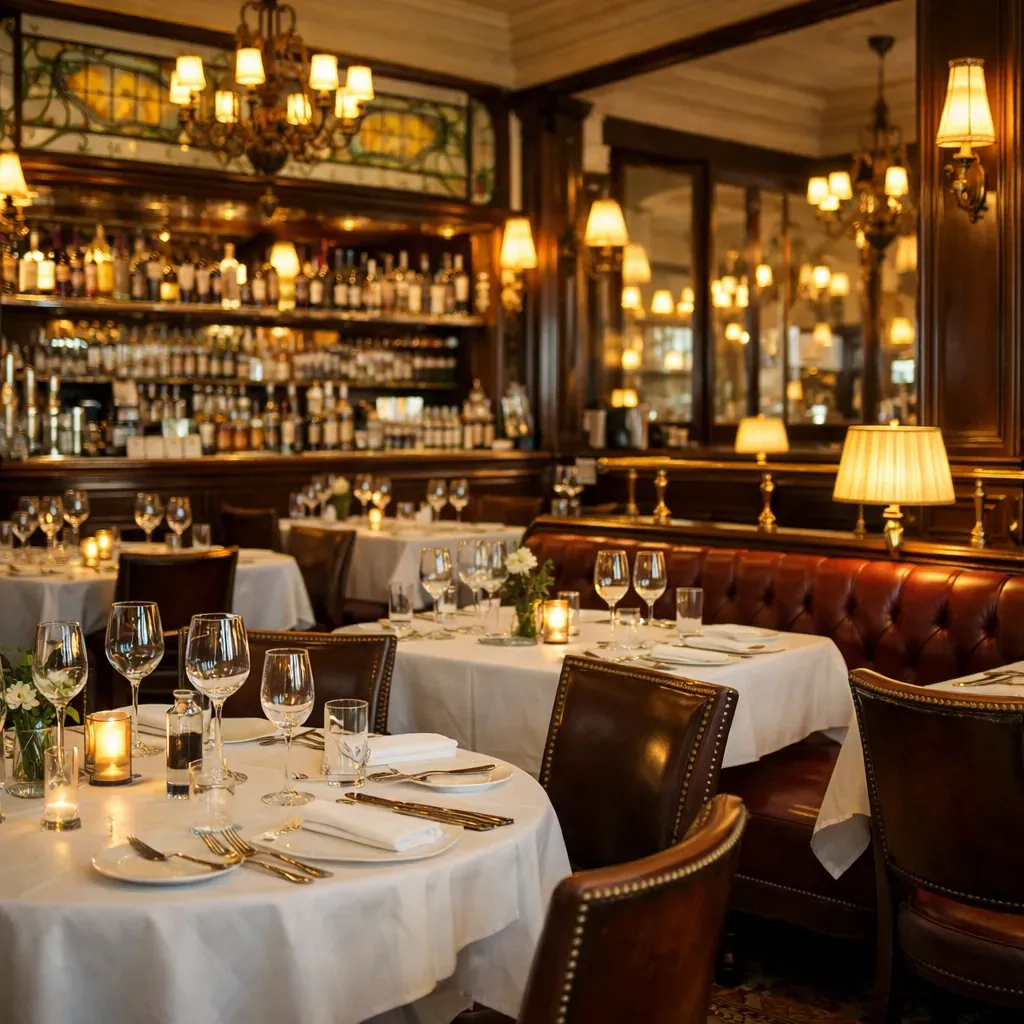 Dark atmospheric bar setting