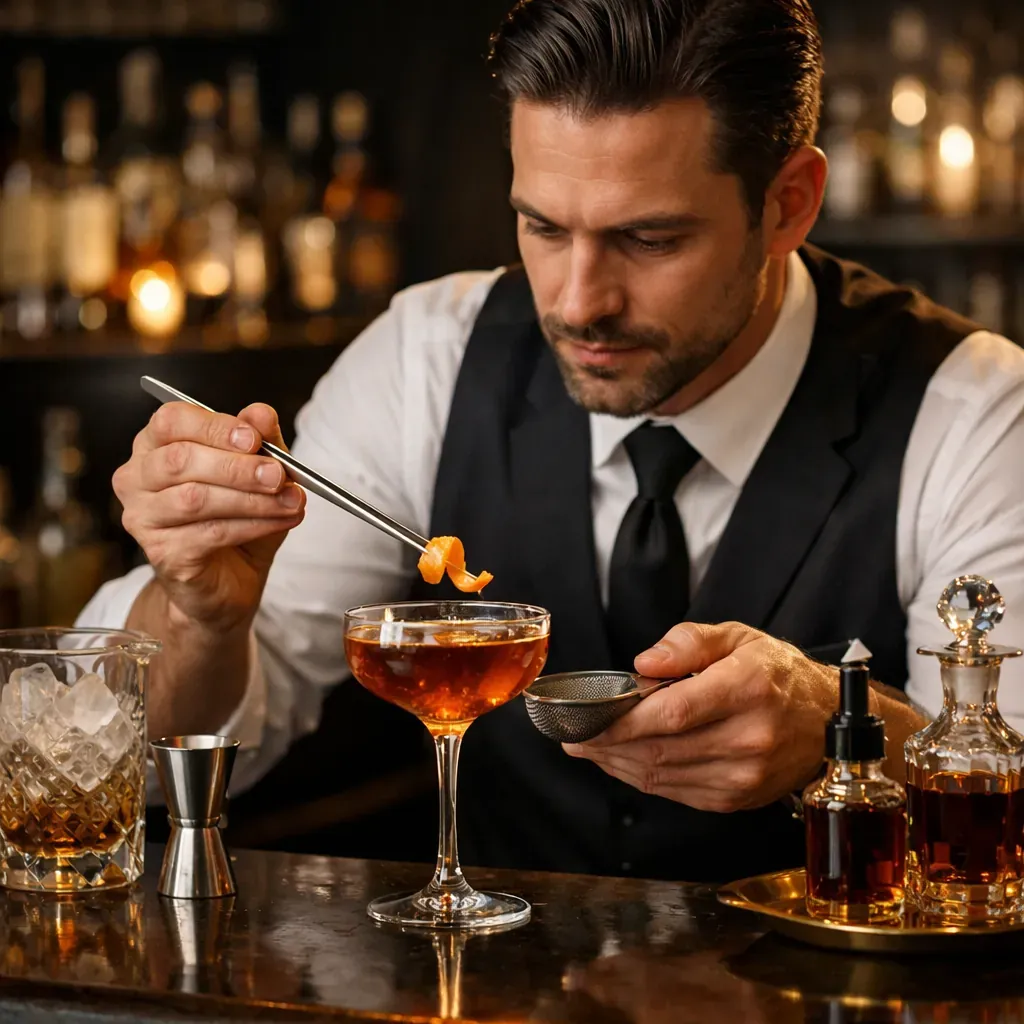 Elegant cocktail presentation