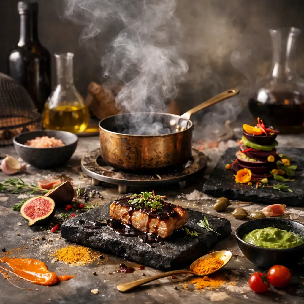 Abstract culinary ambiance