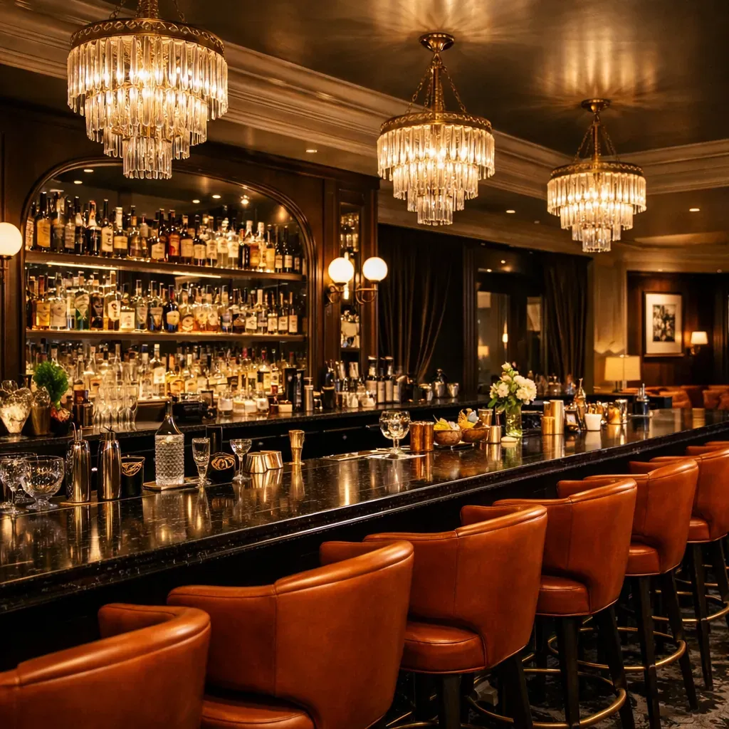 Elegant cocktail bar