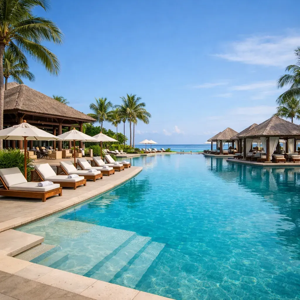 Luxury resort pool