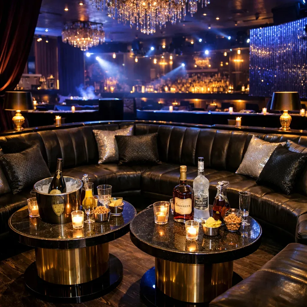 High end nightclub VIP section