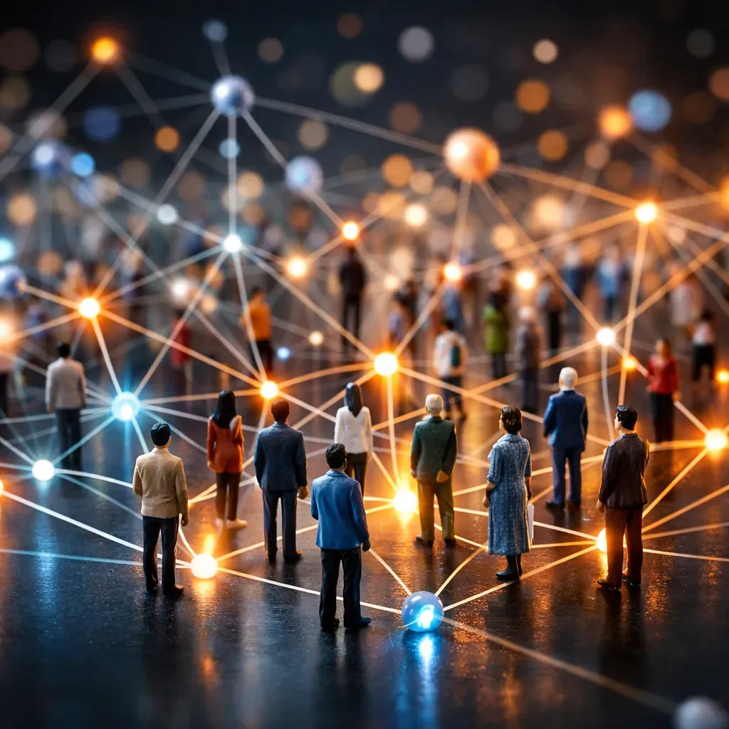Abstract representation of connection and diversity