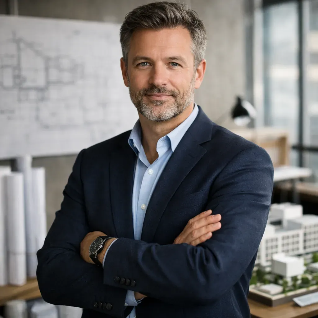 Professional portrait of lead architect