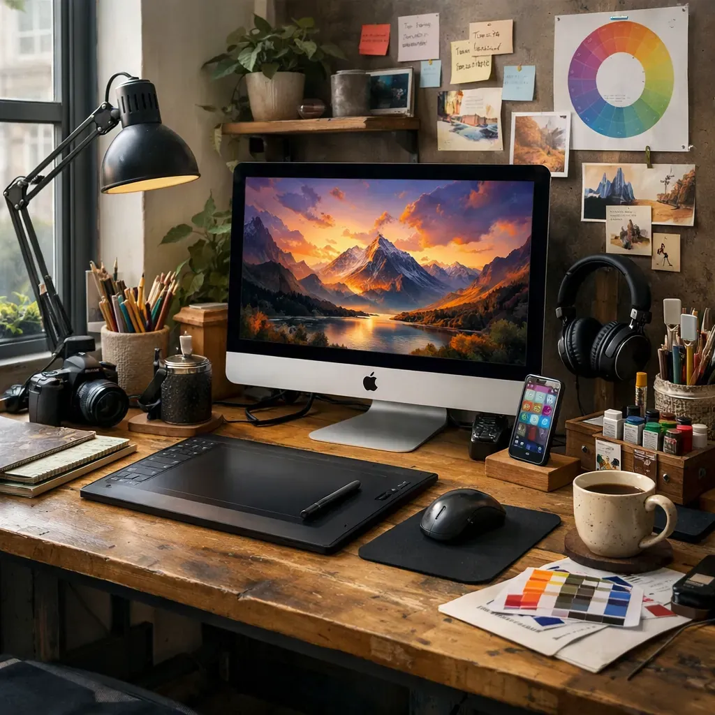 Creative workspace setup
