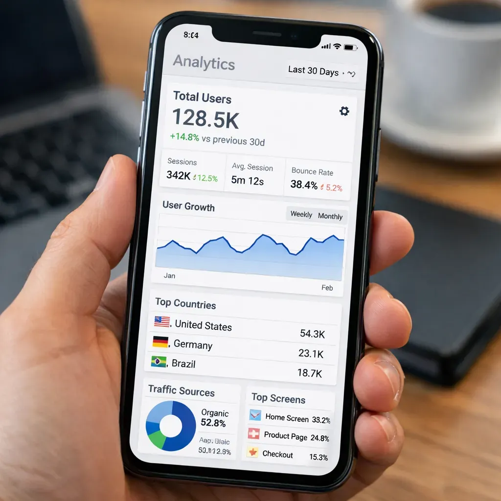 Financial mobile app screens