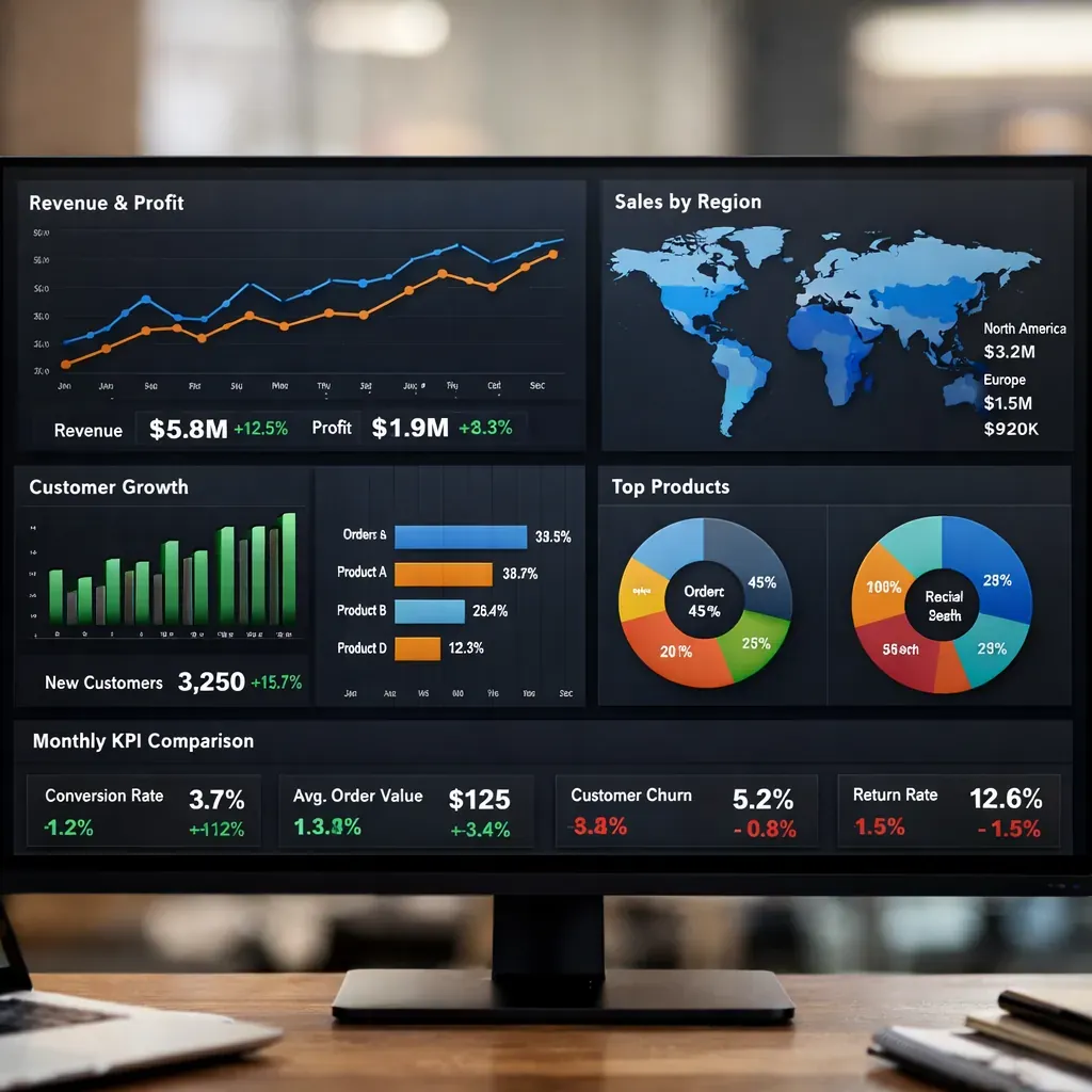 Data visualization dashboard