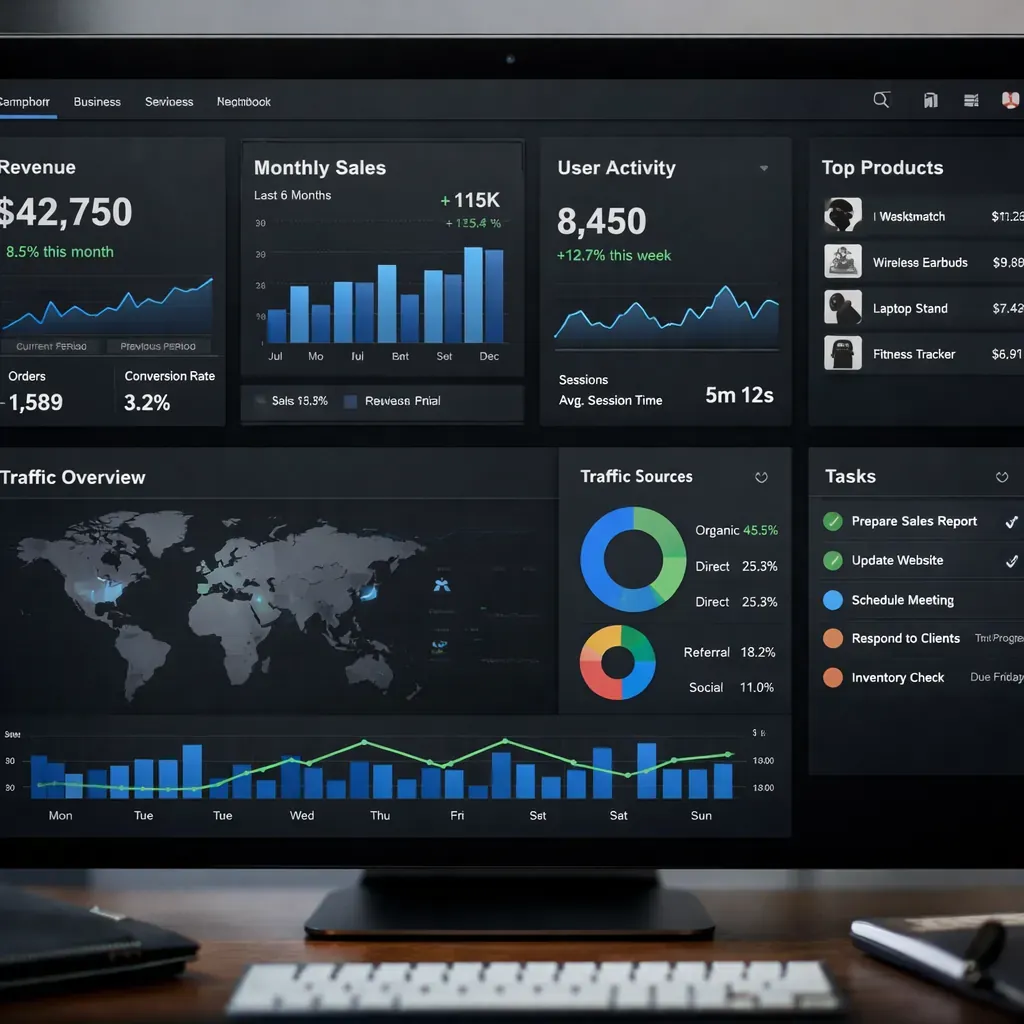 SaaS analytics application overview