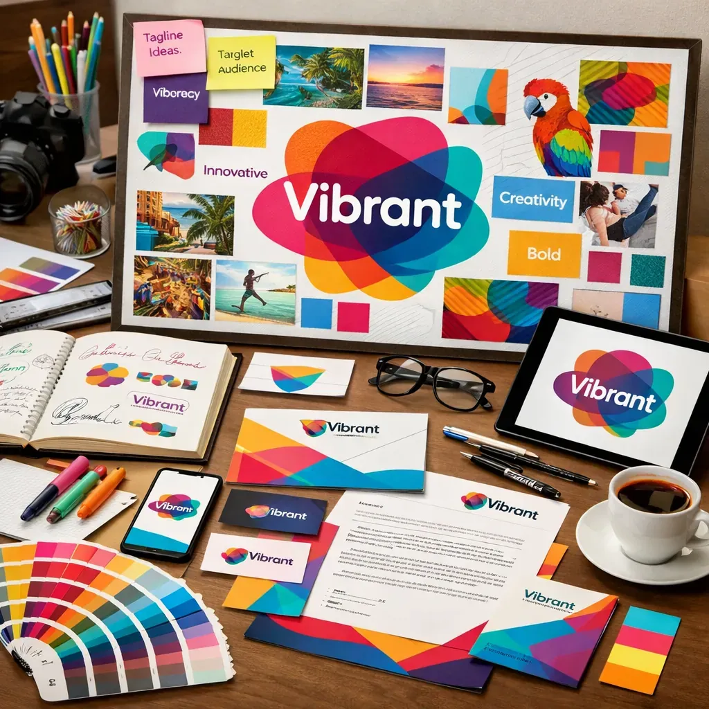 Colorful abstract art representing creative problem solving