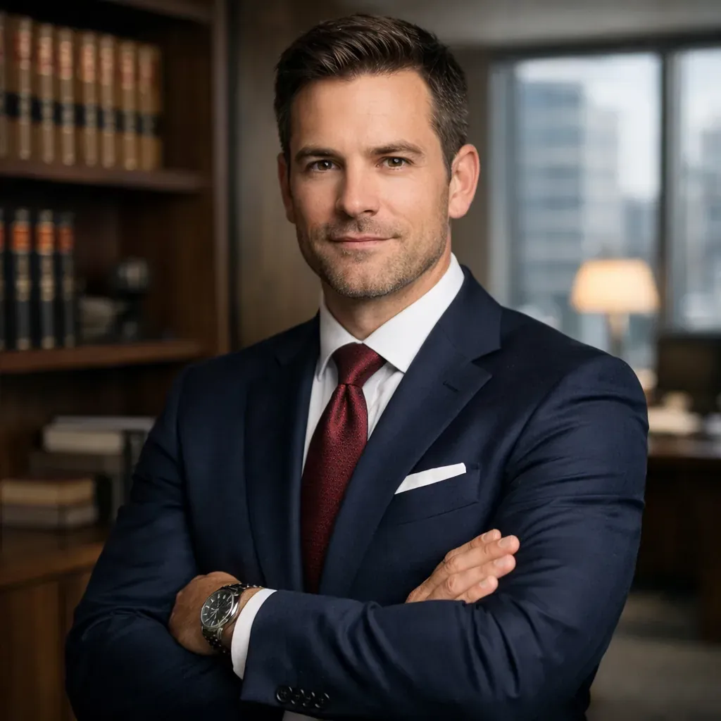 Professional corporate lawyer portrait