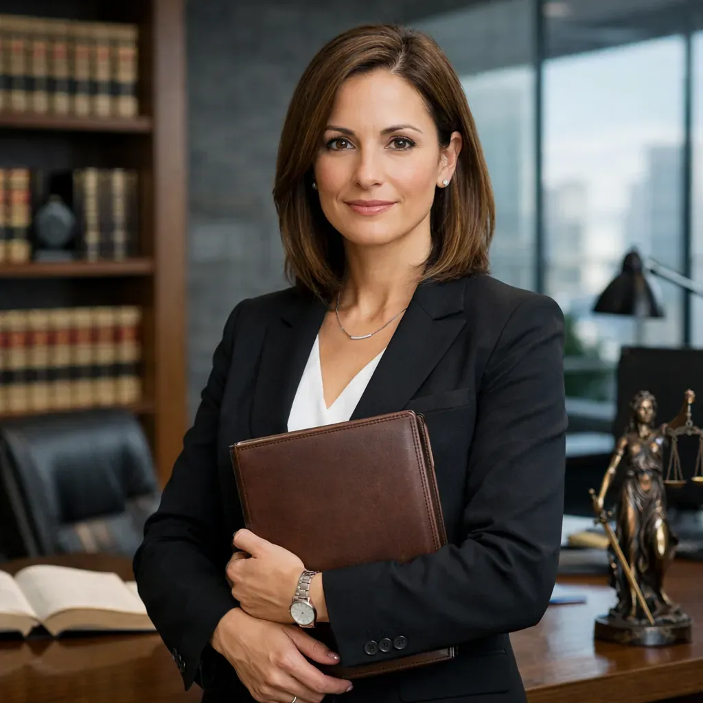 Professional female lawyer in modern office