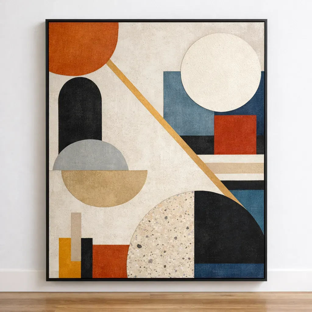 Modern abstract geometric art